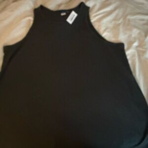 Old Navy Ribbed Black Tank Top